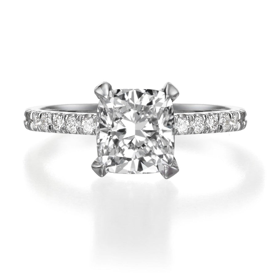 1.55 ct Cushion Cut Diamond Engagement Ring - BenzDiamonds