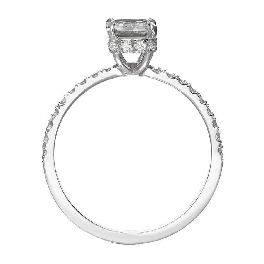 1.56 ct Emerald Cut Diamond Engagement Ring - BenzDiamonds