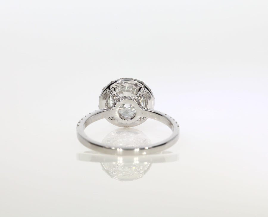 2.06 ct Round Cut Diamond Engagement Ring - BenzDiamonds