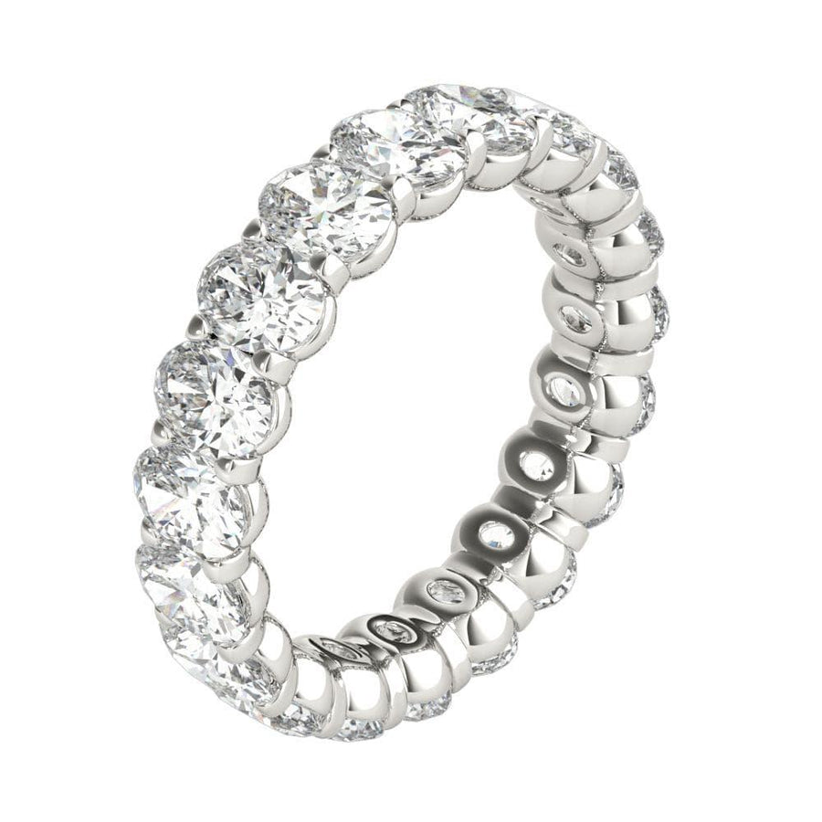 3 ct Oval Cut Diamond Eternity Band - BenzDiamonds