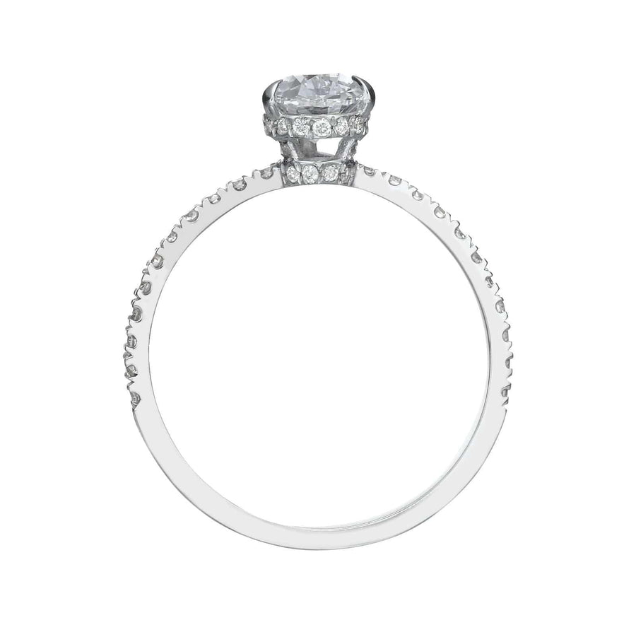 1.52 ct Pear Shaped Diamond Engagement Ring - BenzDiamonds