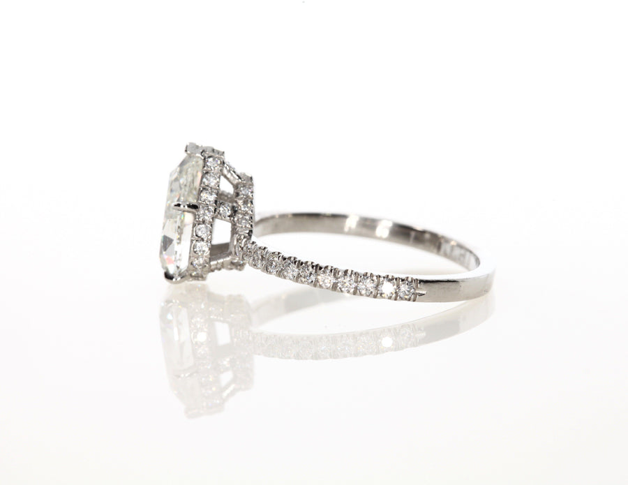 2.05 ct Pear Shaped Diamond Engagement Ring - BenzDiamonds