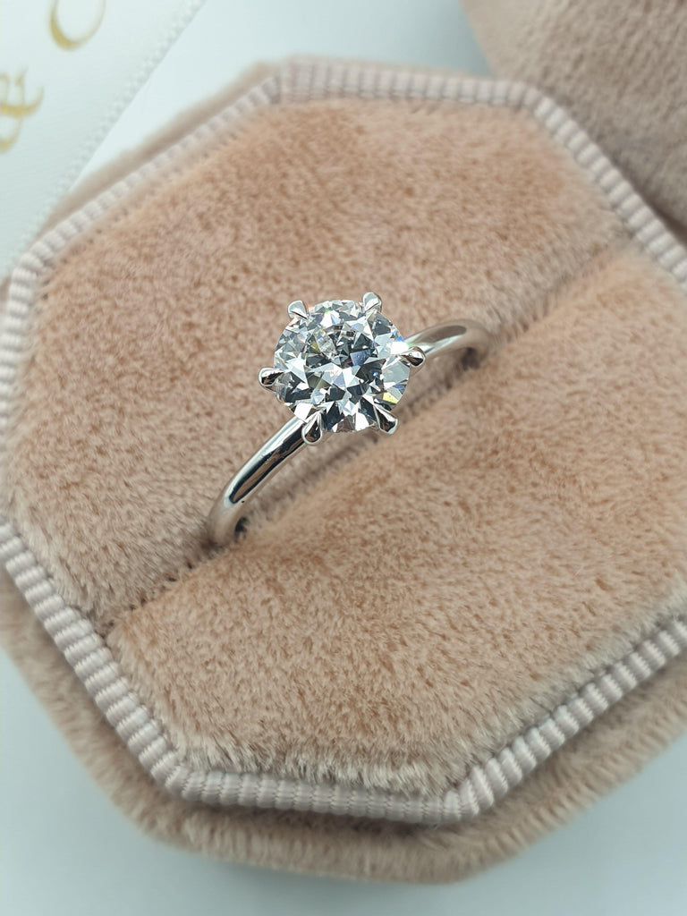 6 prong princess cut engagement ring store