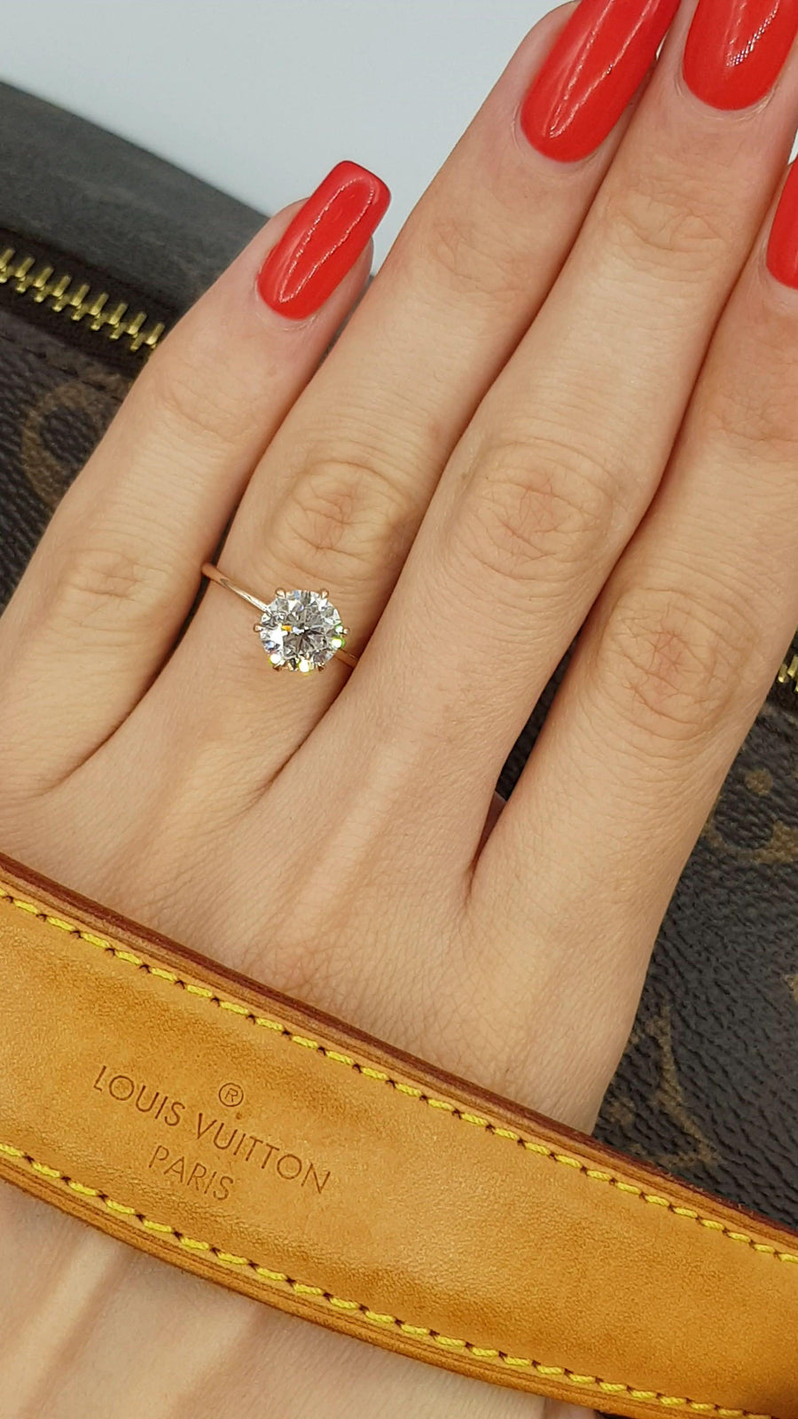1.50 Carat Round Brilliant Cut Diamond Engagement Ring - BenzDiamonds