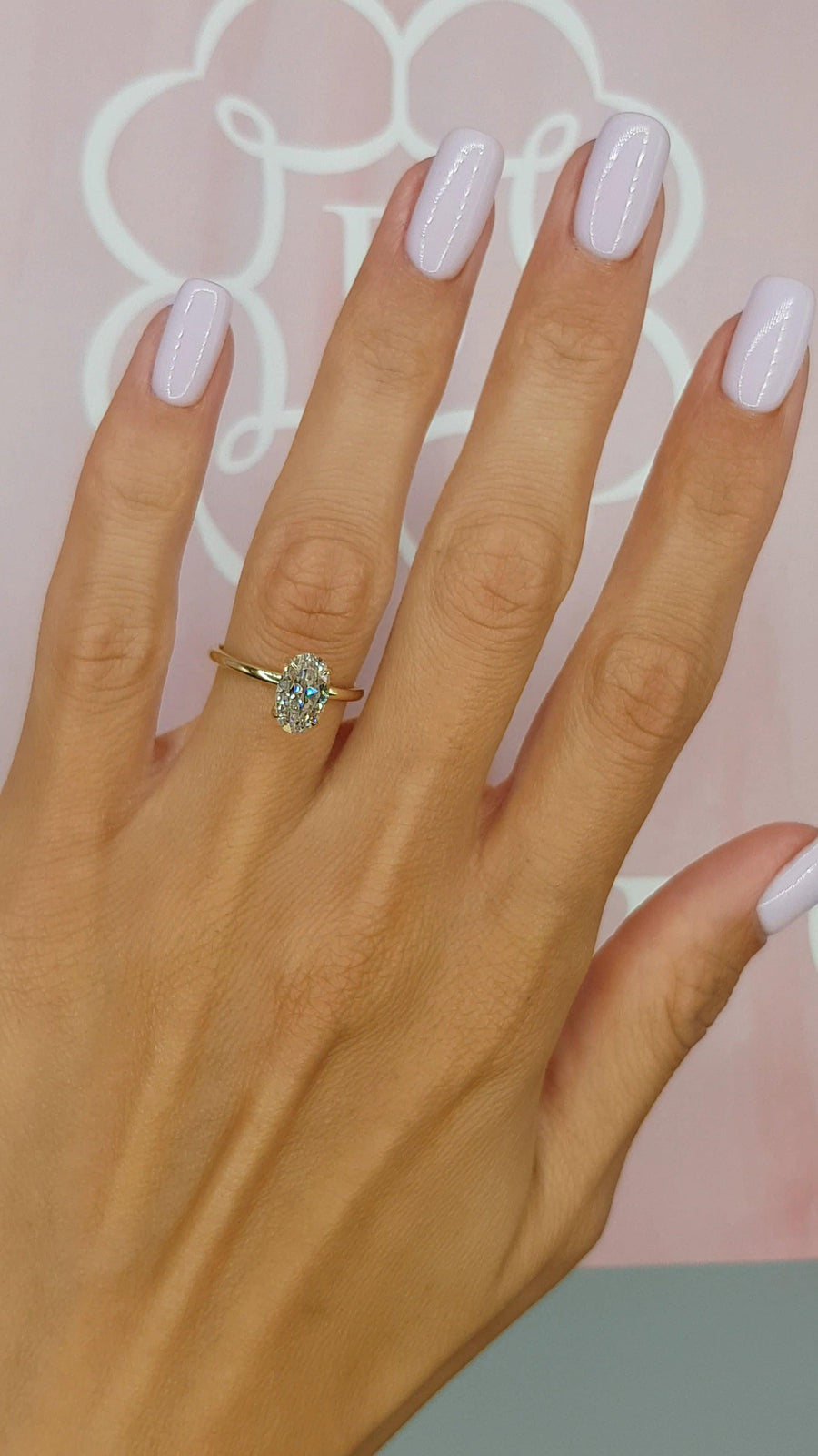 1.55 Carat Oval Cut Solitaire Diamond Engagement Ring - BenzDiamonds