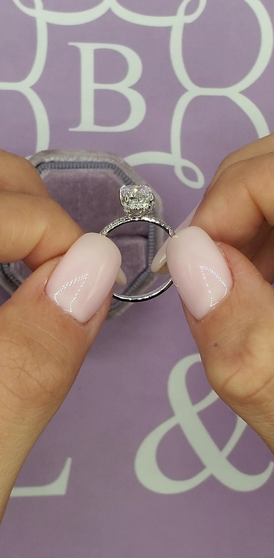 1.52 Carats Cushion Cut Accented Basket Diamond Engagement Ring - BenzDiamonds