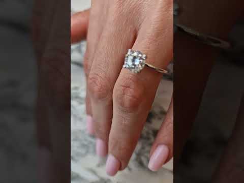 1.50 Carat Lab Grown Round Brilliant Cut Solitaire Diamond Engagement Ring in White Gold