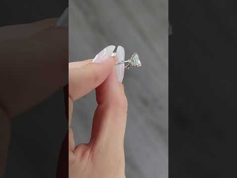 1.15 Carats Lab Grown Radiant Cut Spaced Side Stones Diamond Engagement Ring