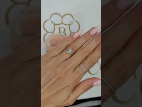 1.15 Carats Lab Grown Oval Cut Solitaire Hidden Halo Diamond Engagement Ring