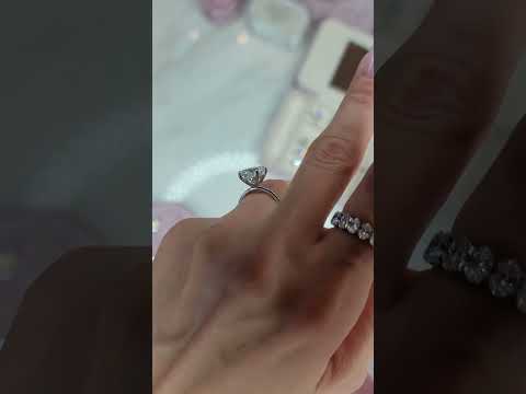 4.52 Carats Lab Grown Cushion Cut Micropaved Side Stones Hidden Halo Diamond Engagement Ring