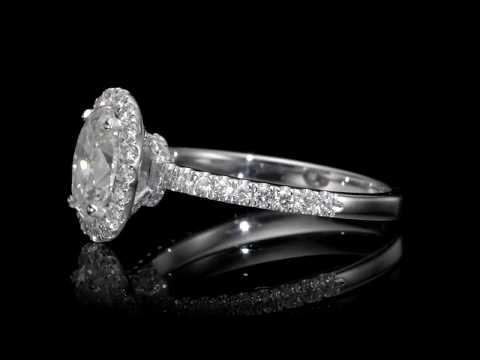 1.62 ct Oval Cut Diamond Engagement Ring