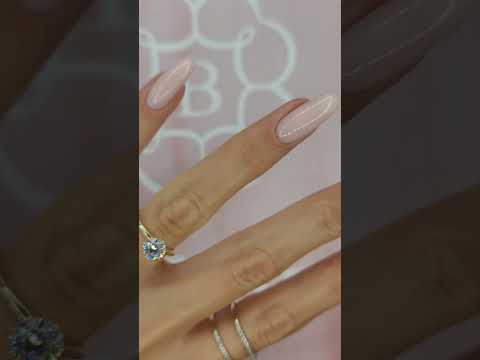 1.02 Carat Lab Grown Round Brilliant Cut Solitaire Diamond Engagement Ring in Yellow Gold