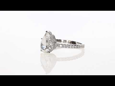 2.05 ct Pear Shaped Diamond Engagement Ring
