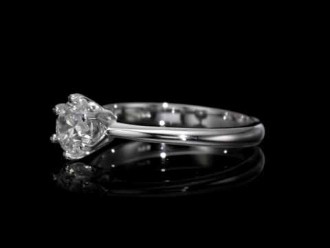 1.10 ct Round Cut Diamond Engagement Ring