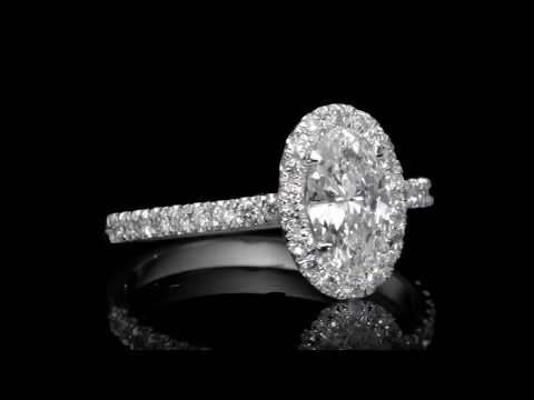 1.56 ct Oval Cut Diamond Engagement Ring