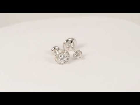 1.40 ct Round Cut Diamond Stud Earrings