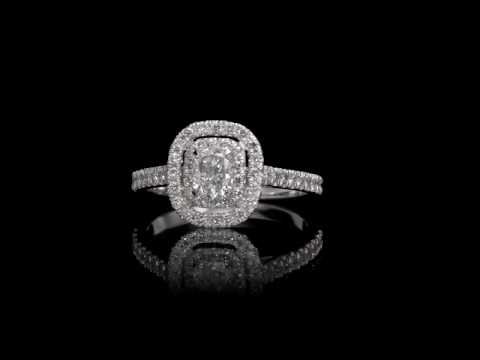 1.93 ct Cushion Cut Diamond Engagement Ring