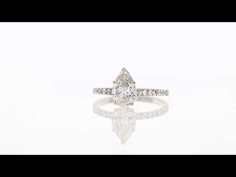 2.15 ct Pear Shaped Diamond Engagement Ring