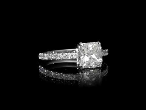 2.02 ct Cushion Cut Diamond Engagement Ring